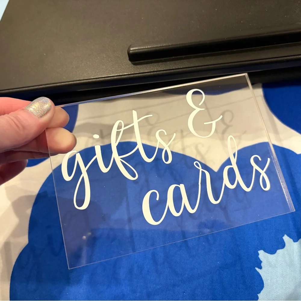 Gifts & Cards Sign for Wedding Party Event